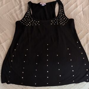 Black Studded Women's Top